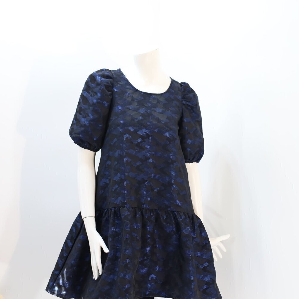 Zara voluminous jacquard dress Size XS NWT